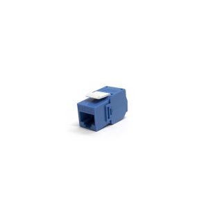 אביזר קיסטון שקע (נקבה) RJ45 CAT 6 בצבע כחול
