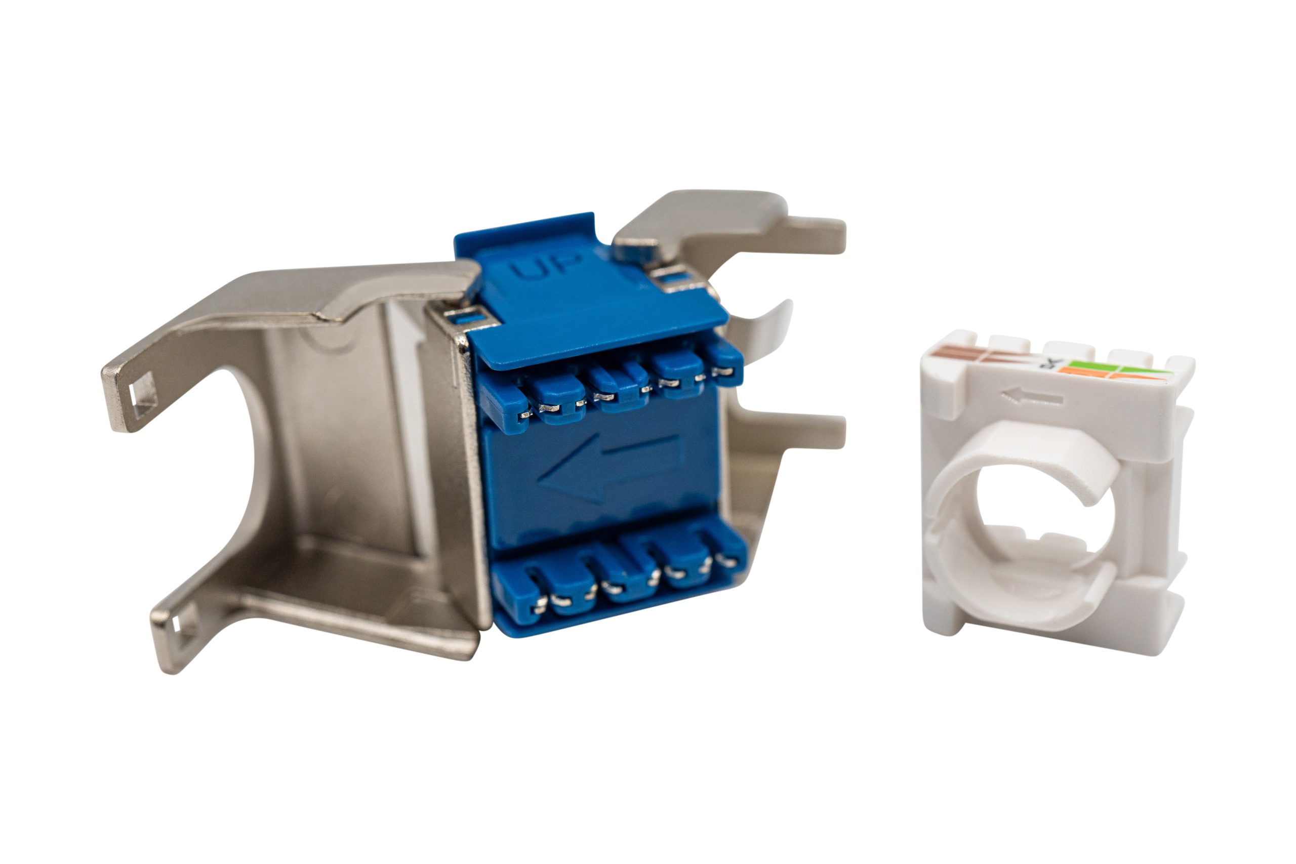 אביזר קיסטון שקע (נקבה) מסוכך RJ45 CAT 6A – תמונה 5
