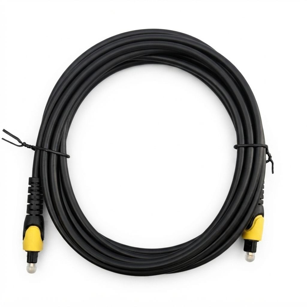 כבל אודיו אופטי איכותי 3מ' OPTICAL AUDIO HIGH DEFINITION CABLE