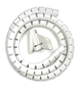 ספירלה לארגון כבלים 25 מ"מ - אורך 1.5 מטר (לבן) BUNDLE DIAMETER 23-27MM